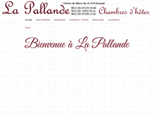 Tablet Screenshot of lapallande.be